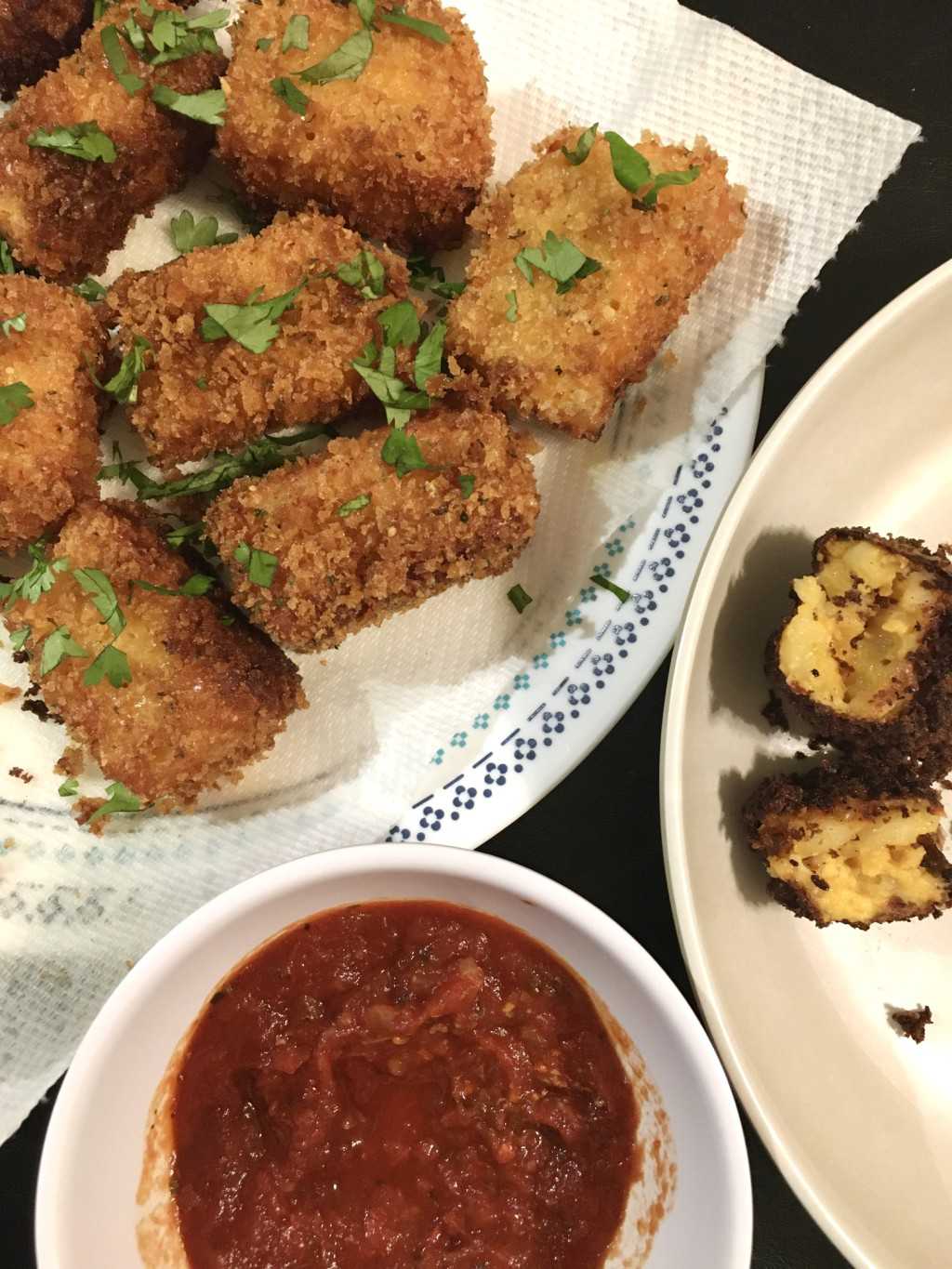 Fried mac n cheese