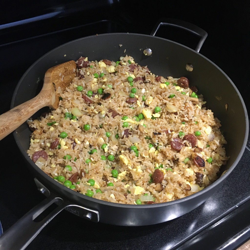 Fried rice in the pan