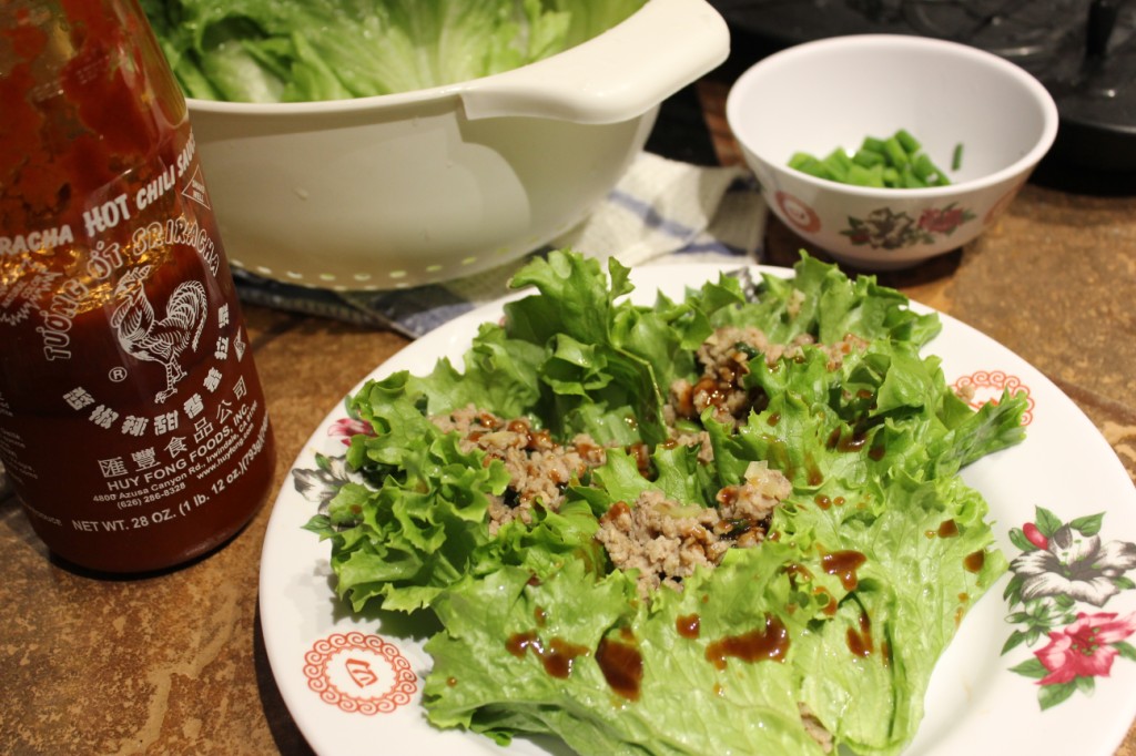 Pork lettuce wraps